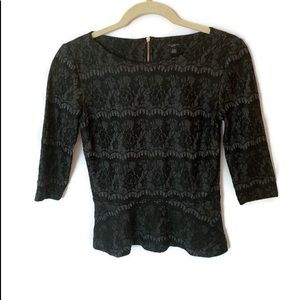ANN TAYLOR LOFT XSP Black Top in great condition D